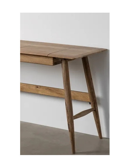 Grand bureau en manguier avec tiroir