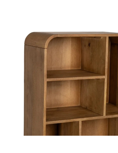 Bibliothèque en manguier et métal 2 portes Mahon