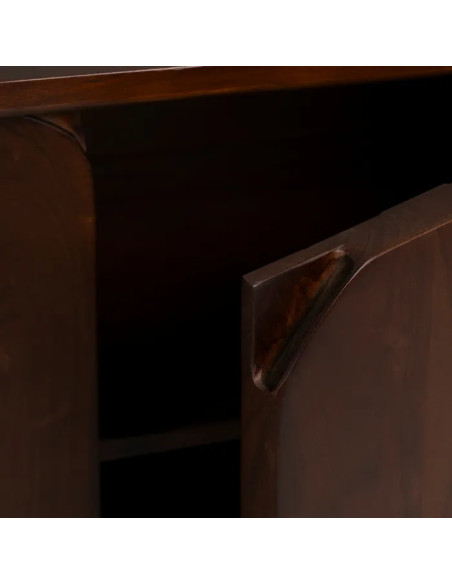 Meuble de rangement en bois d'acacia