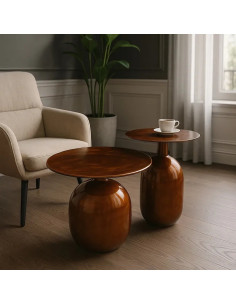 Lot de 2 tables d'appoint...