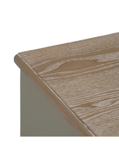 Table de chevet avec 3 tiroirs et liseré doré