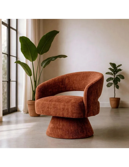 Fauteuil design et géométrique en tissu