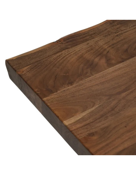 Table de repas en acacia pieds réglables