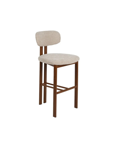 Lot de 2 Chaises de bar en tissu beige