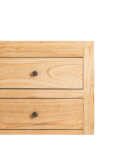 Commode en bois de mindi naturel