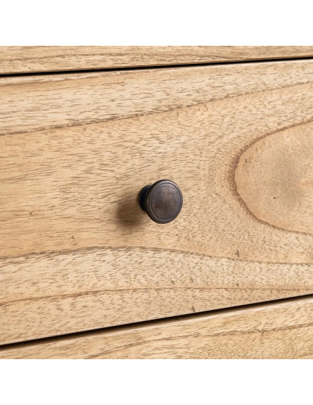 Commode en bois de mindi naturel