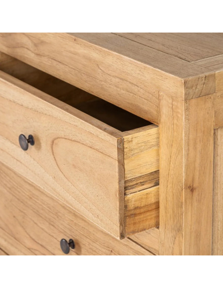 Commode en bois de mindi naturel
