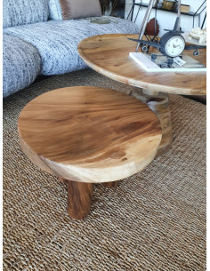 Table basse ronde en bois...