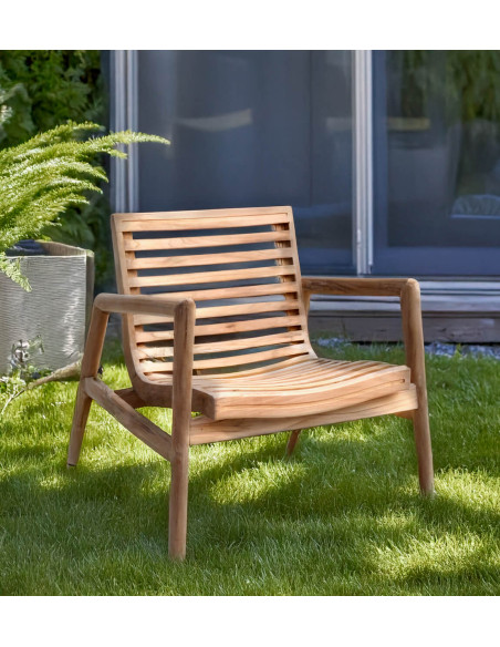 Banc de jardin en teck naturel
