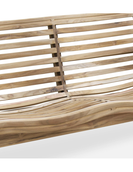 Banc de jardin en teck naturel