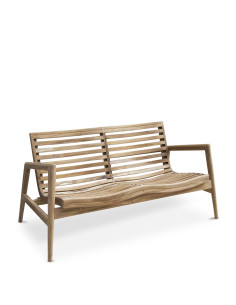 Banc de jardin en teck naturel 2