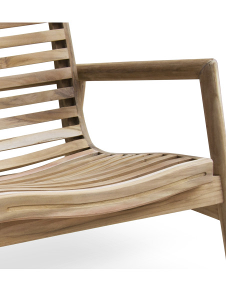 Banc de jardin en teck naturel