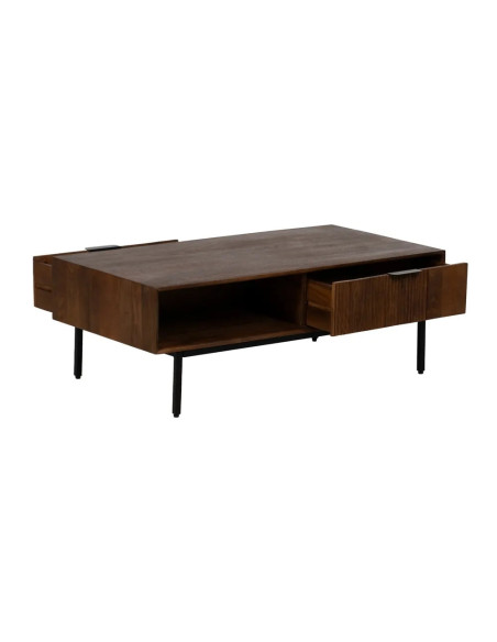 Table basse en bois et métal Talaia