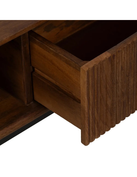 Table basse en bois et métal Talaia