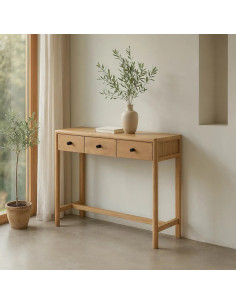 Console 3 tiroirs en bois...