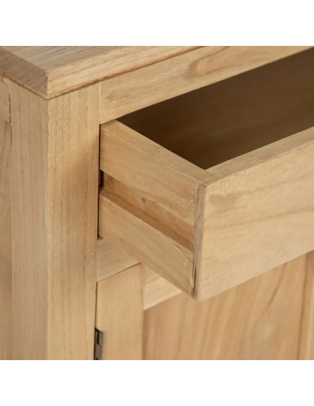Buffet en mindi naturel 2 tiroirs et 4 portes