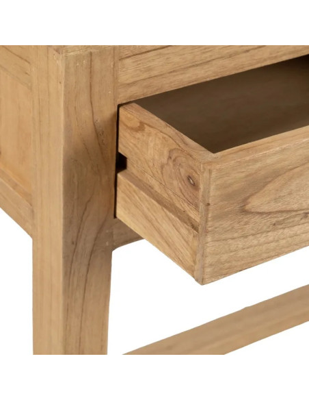 Bureau en bois massif de mindi 3 tiroirs