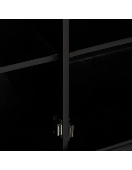 Buffet en manguier et sheesham noir et marron