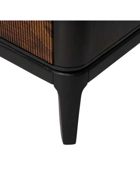 Buffet en manguier et sheesham noir et marron