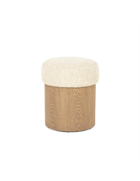 Pouf rond assise matelassée
