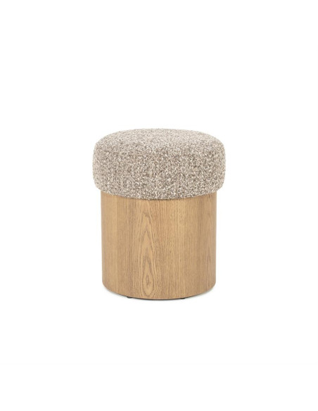 Pouf rond assise matelassée