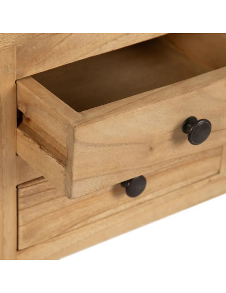 Console 6 tiroirs en bois de mindi