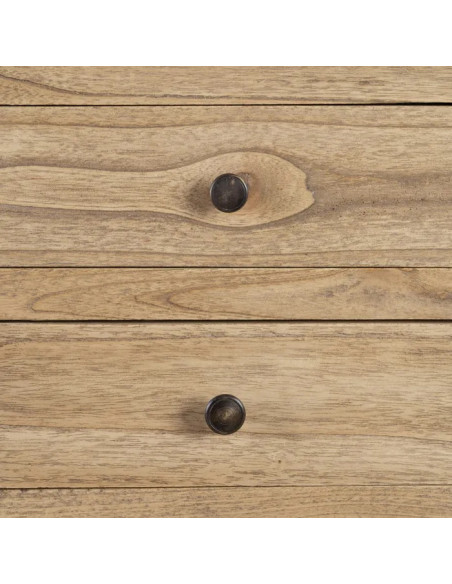 Chiffonnier 5 tiroirs en mindi