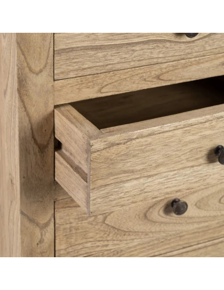 Chiffonnier 5 tiroirs en mindi