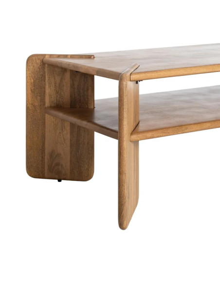 Table de salon design en manguier massif