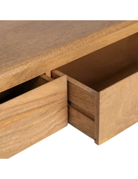 Meuble TV 3 tiroirs en manguier 160 cm