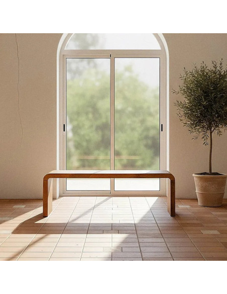 Table de salon minimaliste en manguier