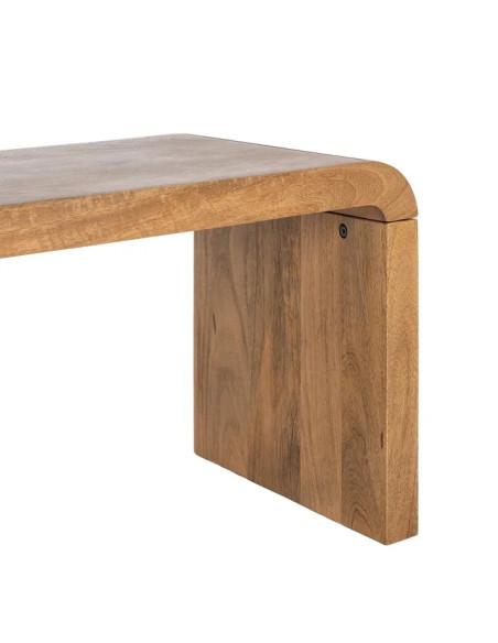 Table de salon minimaliste en manguier