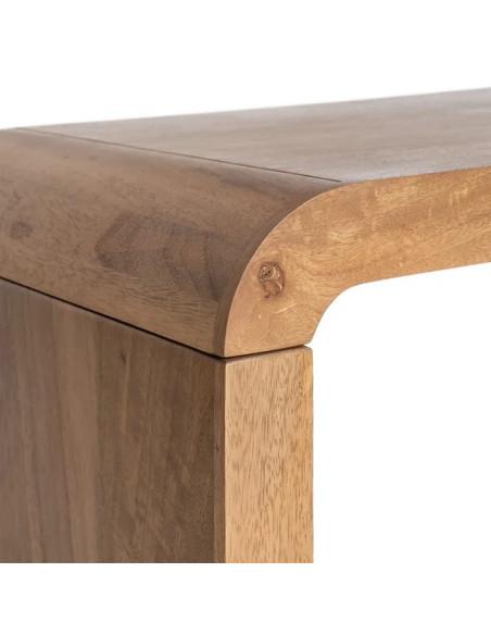 Table de salon minimaliste en manguier