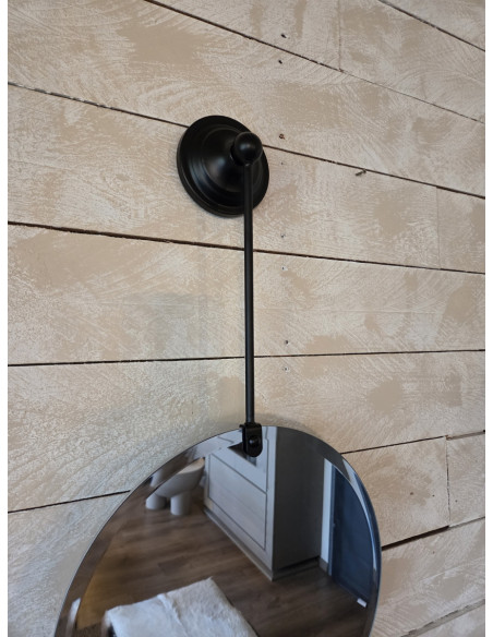 Miroir biseauté avec bras de fixation