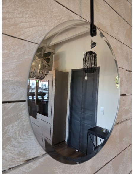 Miroir biseauté avec bras de fixation