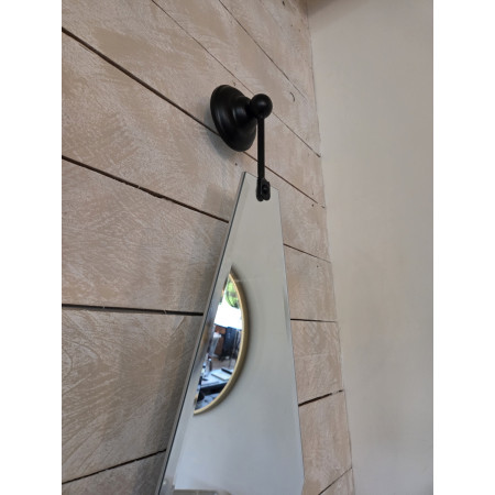 Miroir biseauté avec bras de fixation Miroir biseauté avec bras de fixation