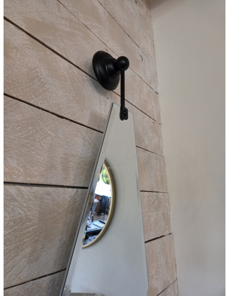 Miroir biseauté avec bras de fixation