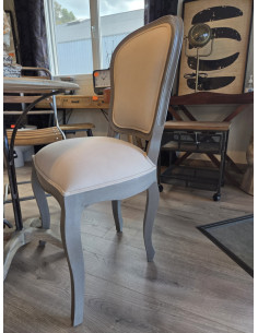 Chaise Alceste en acajou et... 2