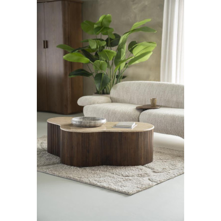 Grande table basse en manguier et... Grande table basse en manguier et...