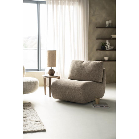 Fauteuil rotatif lounge avec coussin...
