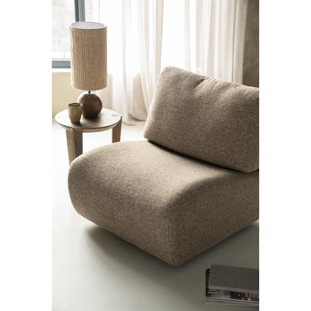 Fauteuil rotatif lounge avec coussin...