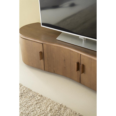 Meuble TV 4 portes en chêne Vague Meuble TV 4 portes en chêne Vague