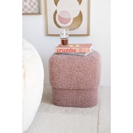 Pouf en tissu effet laine Kelly Pouf en tissu effet laine Kelly
