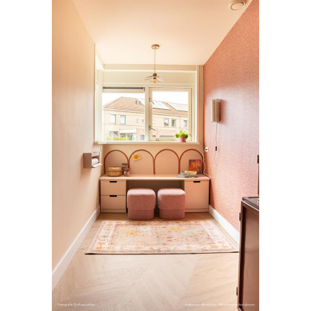 Pouf en tissu effet laine Kelly Pouf en tissu effet laine Kelly