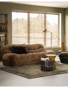 Canapé velours style retro