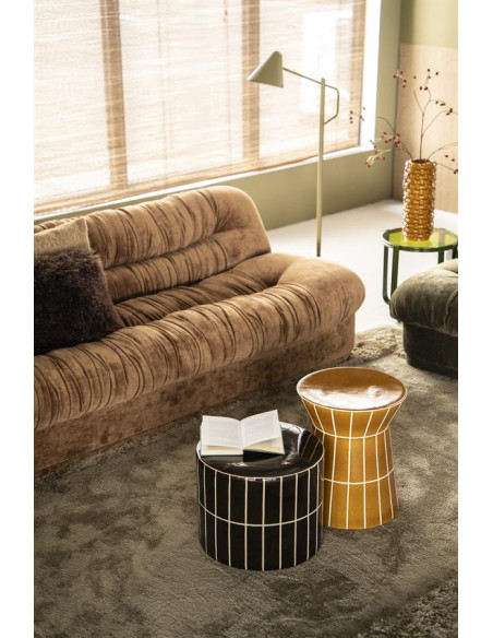 Canapé velours style retro