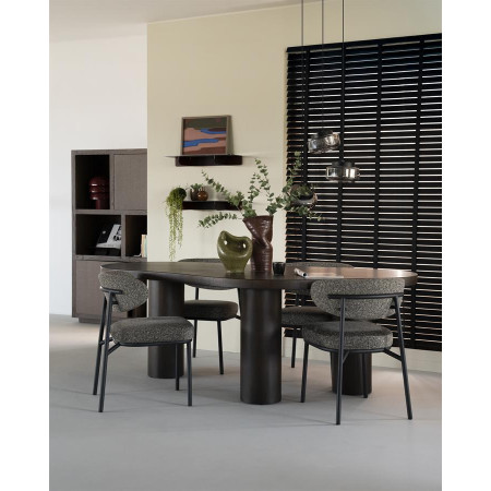 Chaise Design en tissu et métal Jari Chaise Design en tissu et métal Jari