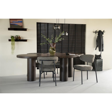 Chaise Design en tissu et métal Jari Chaise Design en tissu et métal Jari