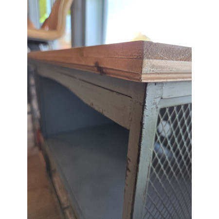 Meuble TV en métal multi-rangements...