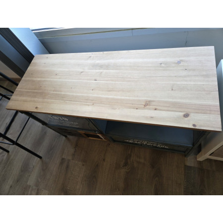 Meuble TV en métal multi-rangements...